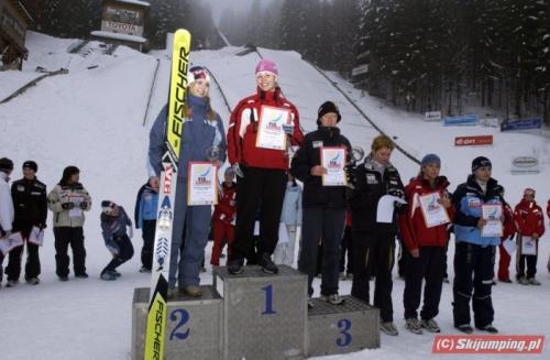 Podium zawodów w Rastbüchl (14.02.2004)
